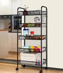 5 Layer Storage Rack with wheels (rectangle shaped) - BAS Kuwait