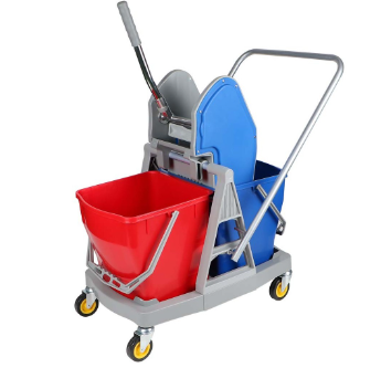 Double Bucket Cleaning Trolley - BAS Kuwait
