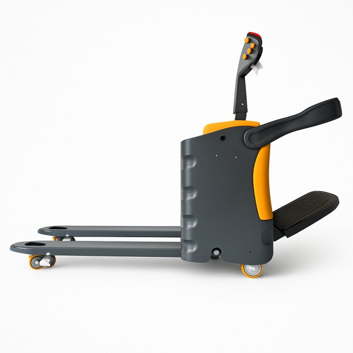 2 Ton Electric Pallet Jack | 48V Lithium Battery | 115cm Fork | 0.8m/s Speed | Compact Pallet Stacker - BAS Kuwait
