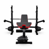 Adjustable Bench Press with Barbell stand I Foldable Multifunctional Fitness Bench - BAS Kuwait Bab Al Saif 