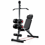 Adjustable Gym Bench with Bar lifting weights - BAS Kuwait Bab Al Saif 