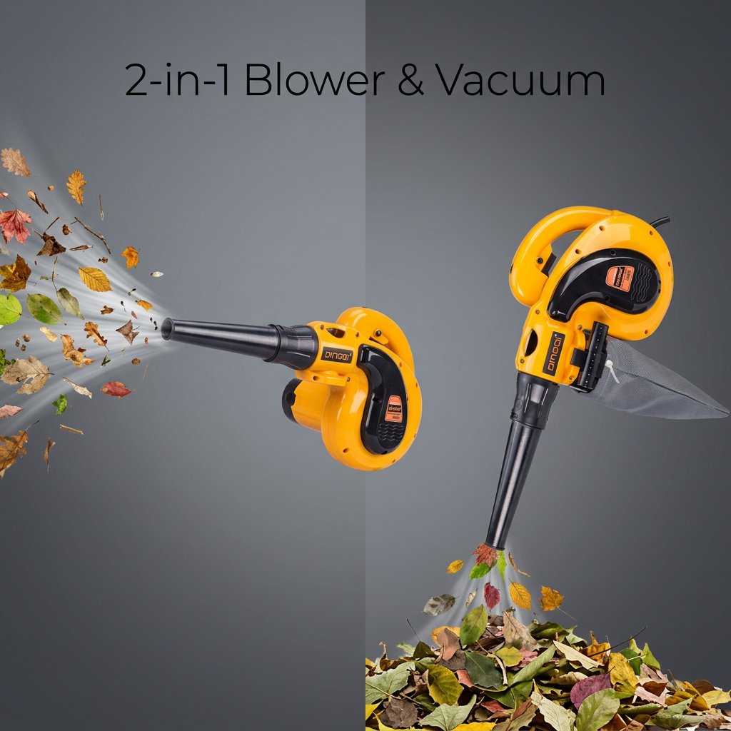 Air Blower And Electric Vacuum 2 in 1 Leaf Blowers Machine 650W DINGQI BRAND - BAS Kuwait Bab Al Saif 