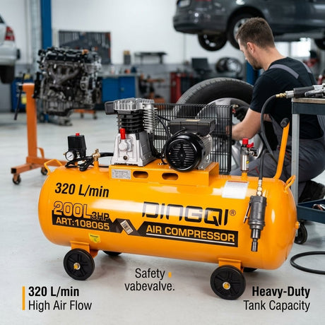Air Compressor 100L 1800W Dingqi Brand - BAS Kuwait Bab Al Saif 