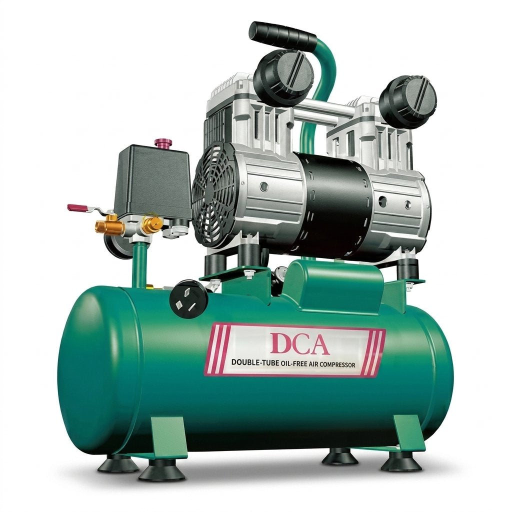 Air Compressor Oil Free Silent 1000W DCA Brand - BAS Kuwait Bab Al Saif 