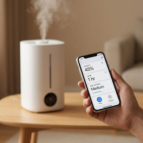 Air Humidifier 5L Wifi App Controlled Hot and Cold Mist - BAS Kuwait Bab Al Saif 