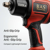 Air Impact Wrench Pneumatic 1/2 inch 1580nm | Heavy-Duty Impact Gun Drill - BAS Kuwait Bab Al Saif 