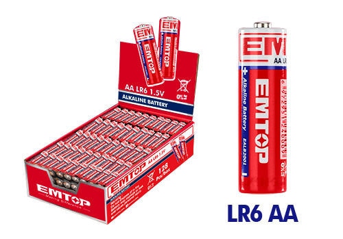 Alkaline Battery EMTOP BRAND - BAS Kuwait Bab Al Saif Standard Aaa Capacity 1300 Mah 