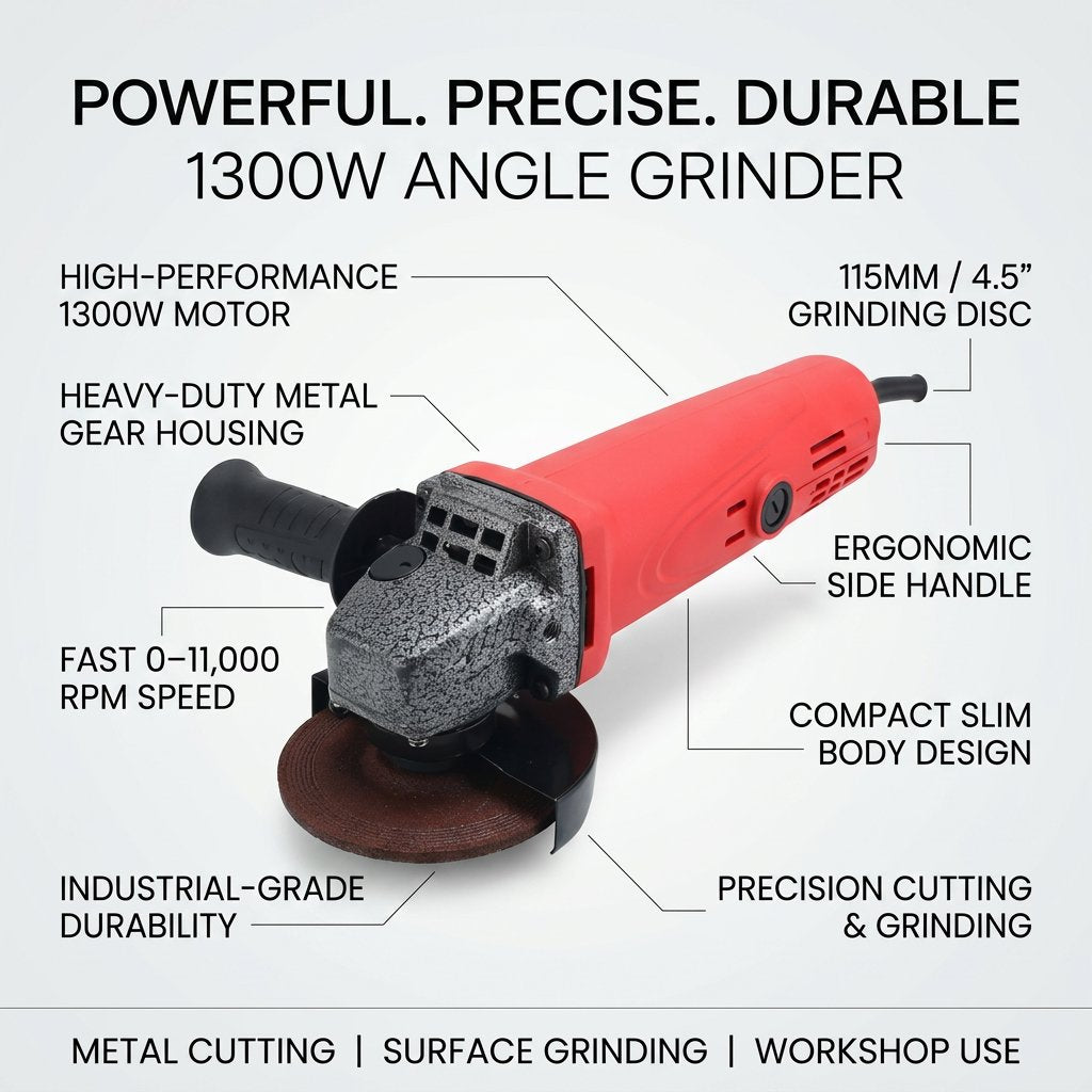 Angle Grinder 1300W Boss Brand - BAS Kuwait Bab Al Saif 