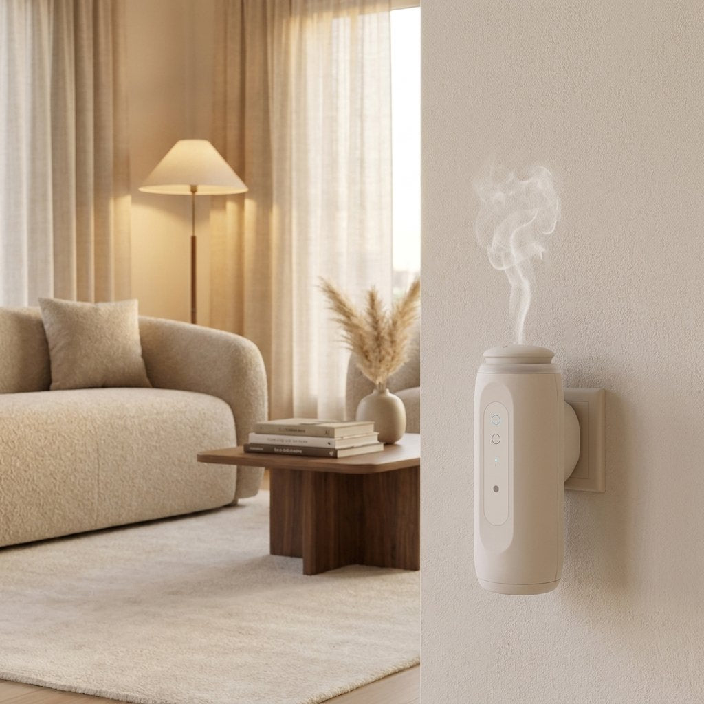 Aroma Diffuser 100ml App Controlled Wall Plug in - BAS Kuwait Bab Al Saif 