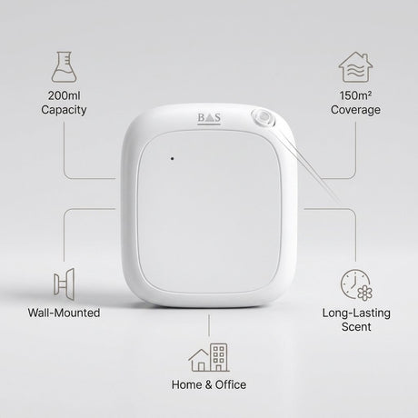 Aroma Diffuser Scent Diffuser 150m2 Capacity 200ml for home & office - BAS Kuwait Bab Al Saif 