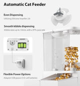 Automatic Cat Feeder 2 in 1 Pet Food and Water Fountain Wifi APP Control Smart with Camera 1080p Recording - BAS Kuwait Bab Al Saif 