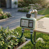 Automatic Digital Irrigation Timer with 2 Outlets - BAS Kuwait Bab Al Saif 