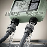Automatic Digital Irrigation Timer with 2 Outlets - BAS Kuwait Bab Al Saif 