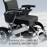 Automatic Folding Aluminium Electric Mobility Chair with Remote Control 150kg capacity | Dual 250W Motors Bab Al Saif 
