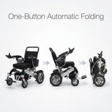 Automatic Folding Aluminium Electric Mobility Chair with Remote Control 150kg capacity | Dual 250W Motors Bab Al Saif 