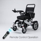Automatic Folding Aluminium Electric Mobility Chair with Remote Control 150kg capacity | Dual 250W Motors Bab Al Saif 