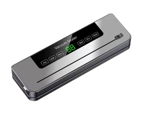 Automatic Food Plastic Vacuum Sealing Machine 120W with Cutter, LED Indicator, Dry & Moist Modes - BAS Kuwait Bab Al Saif Standard Standard 