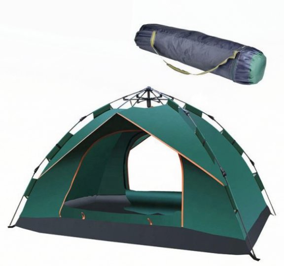 Automatic Opening Camping Tent - BAS Kuwait Bab Al Saif Green 200 X 145 X 125 Cm 