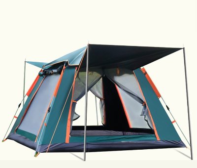 Automatic Opening Camping Tent (Medium)- BAS Kuwait Bab Al Saif Blue 210 X 210 X 140 Cm 
