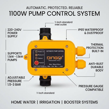 Automatic Pump Control 1100W Dingqi Brand - BAS Kuwait Bab Al Saif 