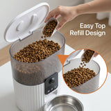 Automatic Smart Remote Food Dispenser Feeder 3L With Stainless Steel Bowl and 1080P HD Camera For Pets Cats And Dogs - BAS Kuwait Bab Al Saif 