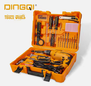 Electric Drill 710W with Tools Set 44pc Dingqi Brand - BAS Kuwait