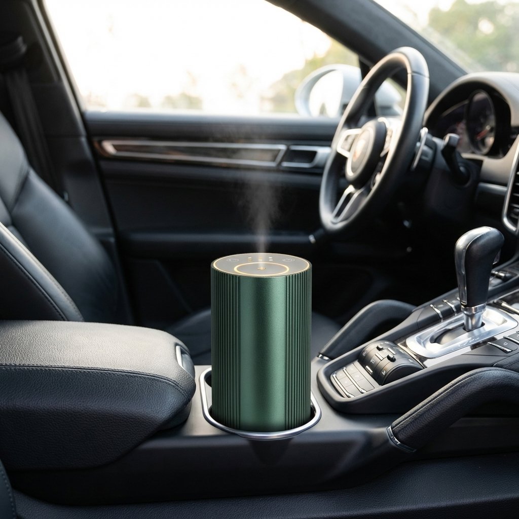 Battery Aromatherapy Smart Scent Diffuser | Waterless LED Car Air Freshener | BAS Kuwait Bab Al Saif 