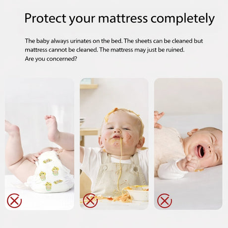 Breathable Bamboo Fabric Mattress protection I Quilted Waterproof Mattress Cover - BAS Kuwait Bab Al Saif 