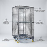 Cage Trolley / Roll Container with Door 500 kg - BAS Kuwait Bab Al Saif 