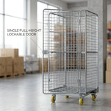 Cage Trolley / Roll Container with Door 500 kg - BAS Kuwait Bab Al Saif 