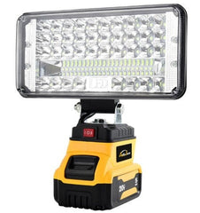 Camping Flashlight Portable Outdoor Rechargeable Batteries Cordless Torch LED Light With 2 Batteries - BAS Kuwait