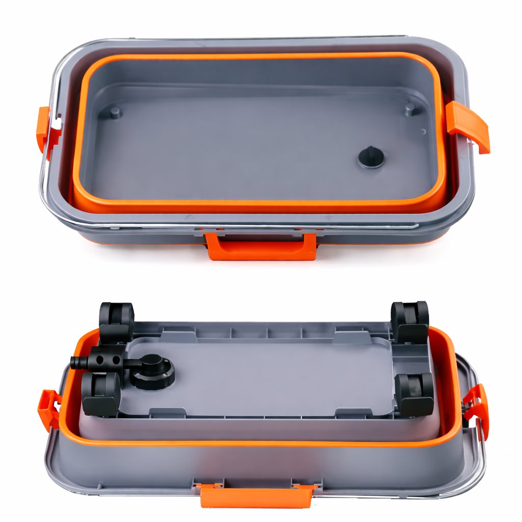 Car Cleaning Storage Bucket With Wheels Adjustable - BAS Kuwait Bab Al Saif 