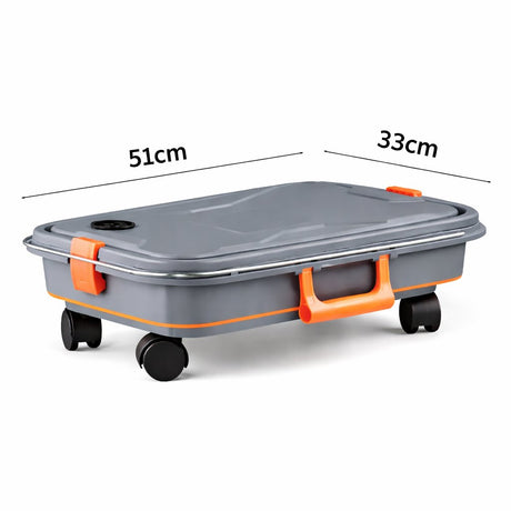 Car Cleaning Storage Bucket With Wheels Adjustable - BAS Kuwait Bab Al Saif 