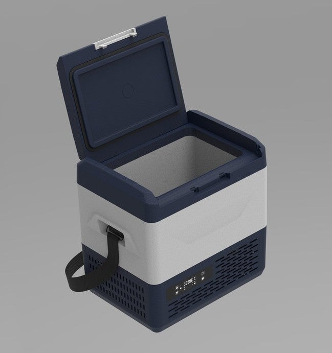 Car fridge 15L with Compressor (hot & cold) - BAS Kuwait Bab Al Saif Blue 15 L 
