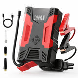 Car Jump Starter 29600mah & Air Compressor - BAS kuwait Bab Al Saif Black 180 × 120 × 64 mm 