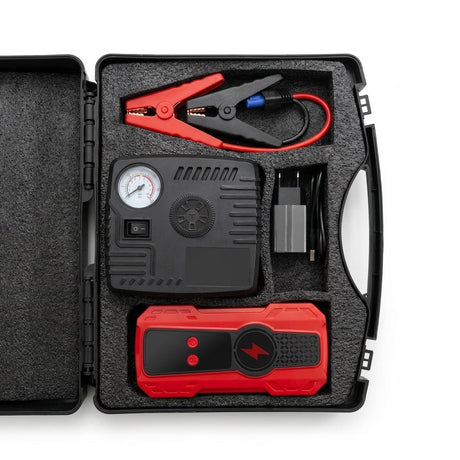 Car Jump Starter With Air Compressor 12v Kit - BAS Kuwait Bab Al Saif 