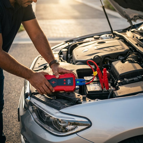 Car Jump Starter With Air Compressor 12v Kit - BAS Kuwait Bab Al Saif 