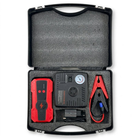 Car Jump Starter With Air Compressor 12v Kit - BAS Kuwait Bab Al Saif 