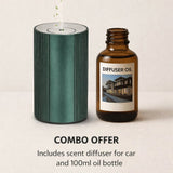 Car Scent Diffuser with 100ML Fragrance Oil - BAS Kuwait Bab Al Saif Scent diffuser + 100ml oil 