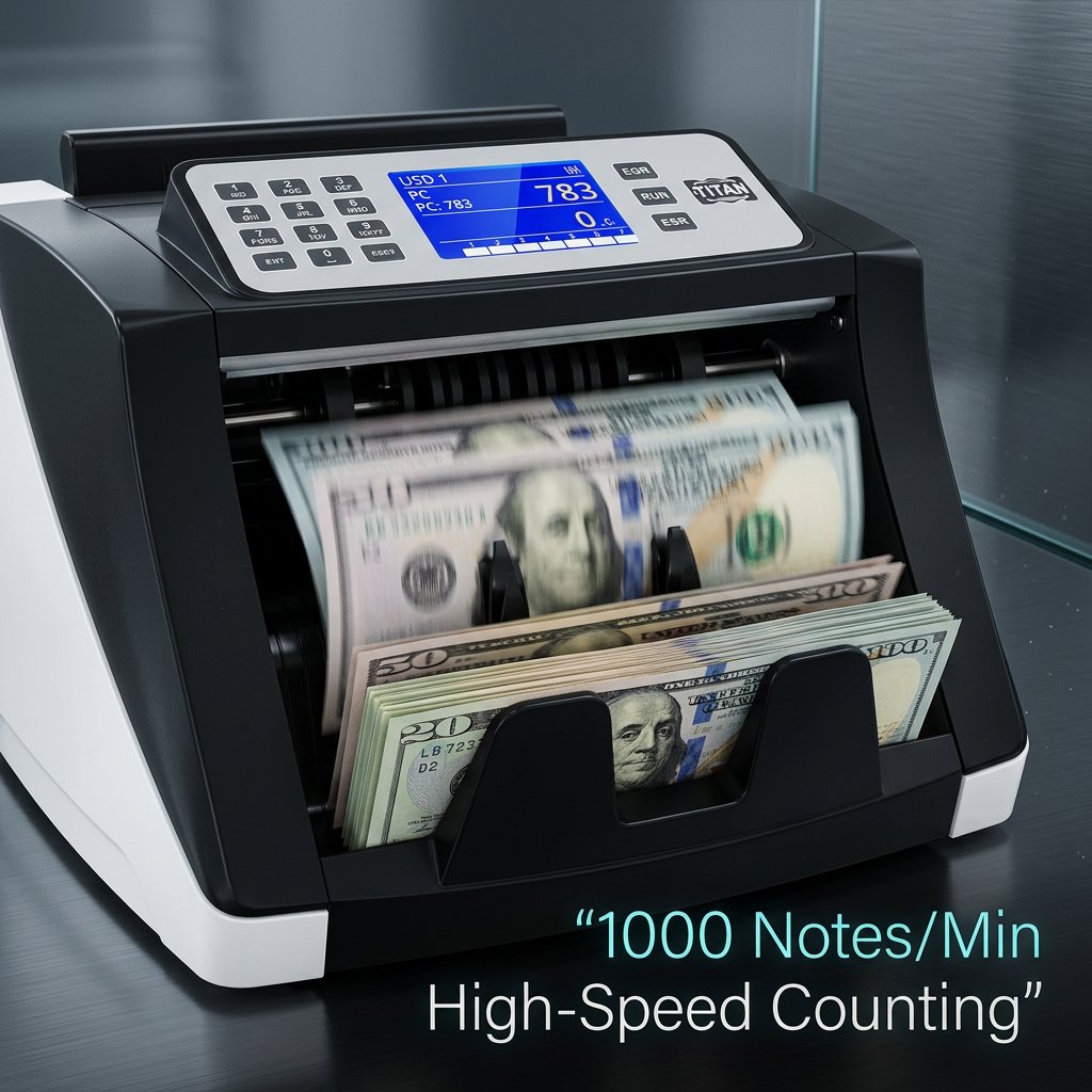 Cash Counting Money Counting Machine Detector With LED Display - BAS Kuwait Bab Al Saif 