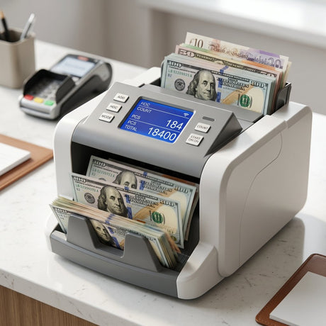 Cash Counting Money Counting Machine Multi denomination Value Amount - BAS Kuwait Bab Al Saif 