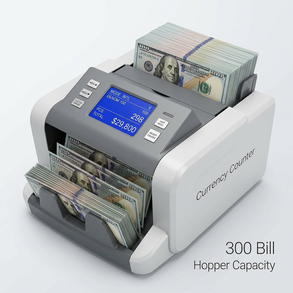 Cash Counting Money Counting Machine Multi denomination Value Amount - BAS Kuwait Bab Al Saif 