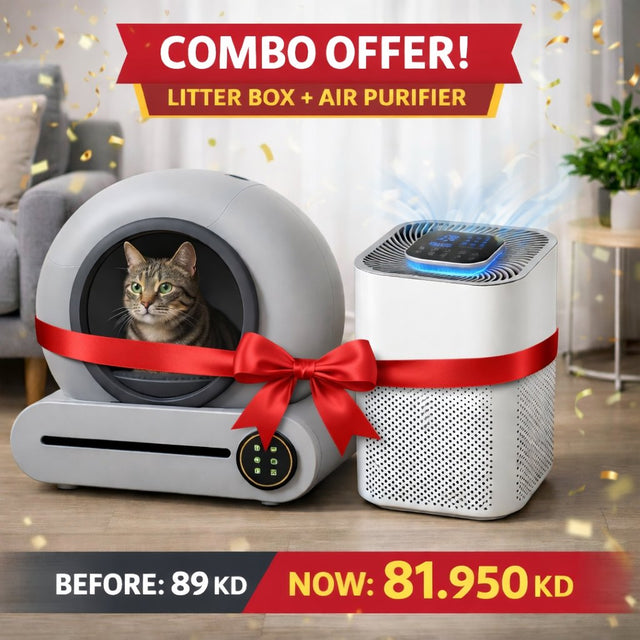 Cat Litter Box + Air Purifier Combo | Odor-Free Smart Pet Care – BAS Kuwait Bab Al Saif Litter box + Air Purifier 