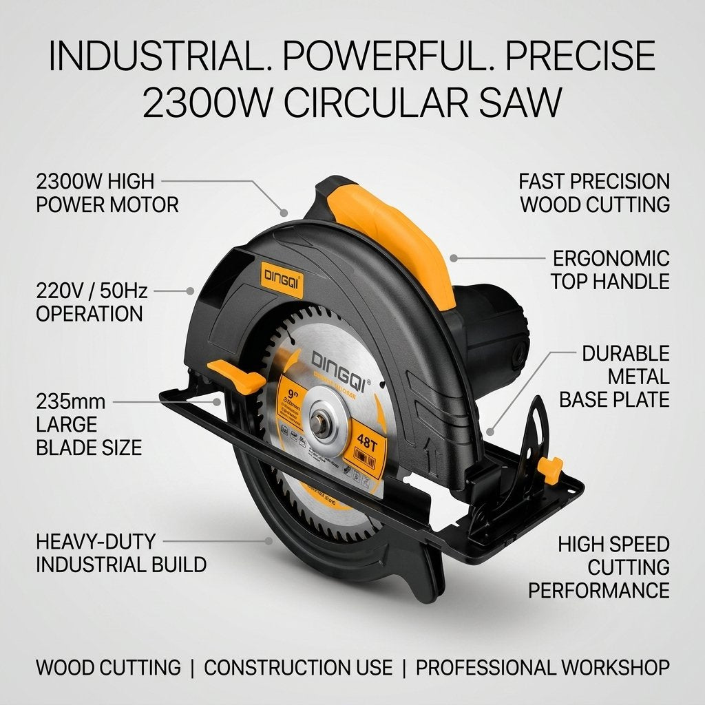 Circular Saw 2300W 235mm Dingqi Brand - BAS Kuwait Bab Al Saif 
