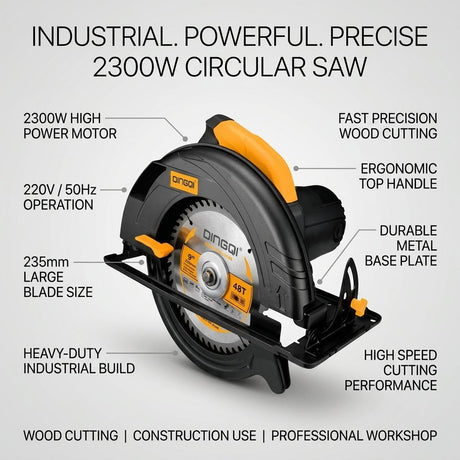 Circular Saw 2300W 235mm Dingqi Brand - BAS Kuwait Bab Al Saif 