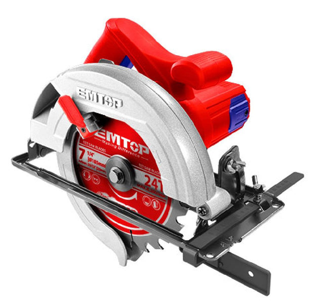 Circular Saw Machine 1400W EMTOP BRAND - BAS Kuwait Bab Al Saif Red Standard 