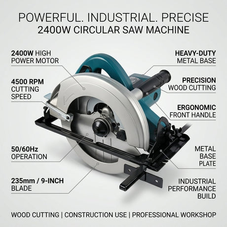 Circular Saw Machine 2400W Boss Brand - BAS Kuwait Bab Al Saif 