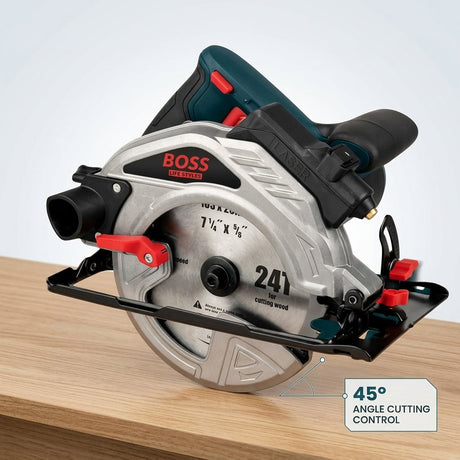Circular Saw Machine with Laser 1750W Boss Brand - BAS Kuwait Bab Al Saif 