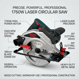 Circular Saw Machine with Laser 1750W Boss Brand - BAS Kuwait Bab Al Saif 
