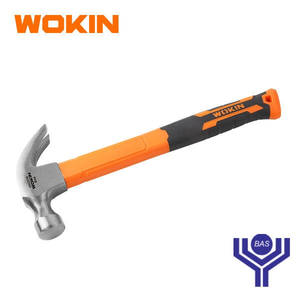 Claw Hammer with Fiberglass Handle Wokin Brand - BAS Kuwait Bab Al Saif Standard 8 Oz / 225G 